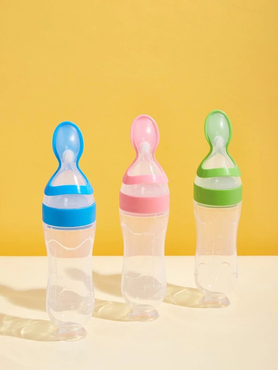 Pack of 3 – Silicone Baby Care Bundle | Spoon Feeder + Fruit Pacifier + U-Shape Toothbrush | Safe & Soft Feeding Set for Infants and Toddlers
