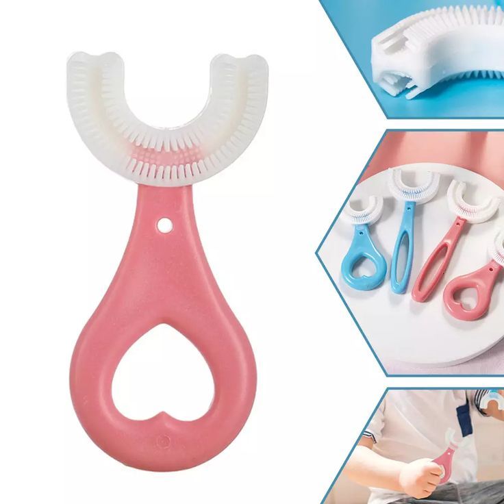 2-Piece U-Shaped Kids Brush