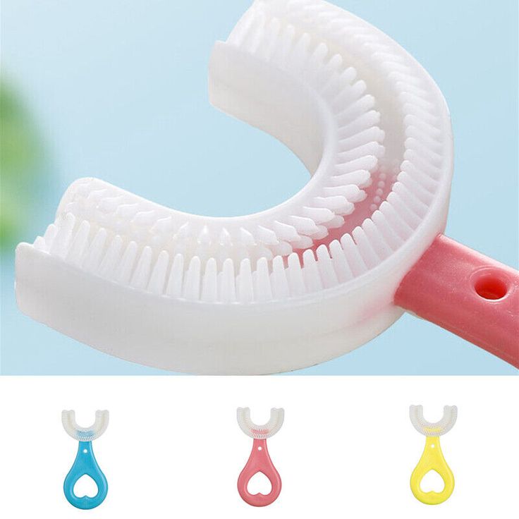 2-Piece U-Shaped Kids Brush
