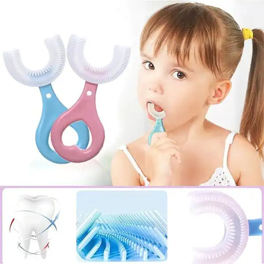 2-Piece U-Shaped Kids Brush