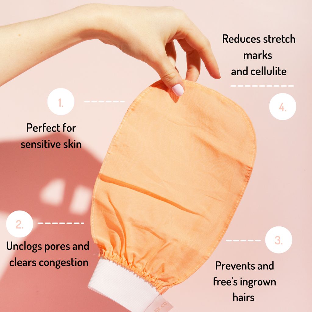 2 PIECE SET (PAIR) Exfoliating Body Gloves